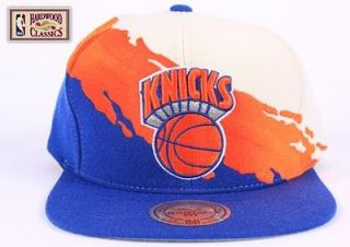 NEW YORK KNICKS Mitchell & Ness NG77 Paintbrush NBA Snapback Hat
