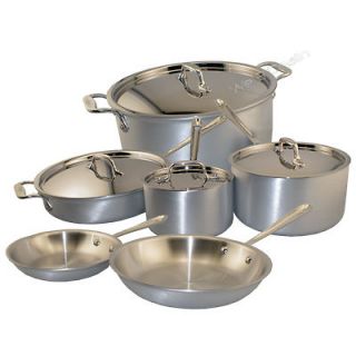   10 Piece Stainless Steel Cookware Set Highend Kitchen Aluminum Core