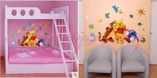 Infant Baby Kids Lovely Animals Nursery Cot Room Decor Wall Sticker 