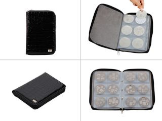 Bundle Monster Nail Stamping Plate Zipper Synthetic Leather Case 