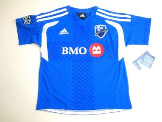 MLS Adidas Montreal Impact BMO Team Color Kids Blue Soccer Jersey