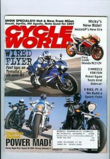 2007 Cycle World Magazine: Peter Egan Tests Ural Sidecar, Yamahas R1 