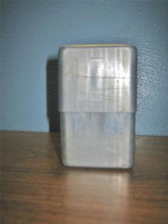   Sherman Co Aluminum Pocket Cigarette Holder 2 pc. Case Springfield ILL