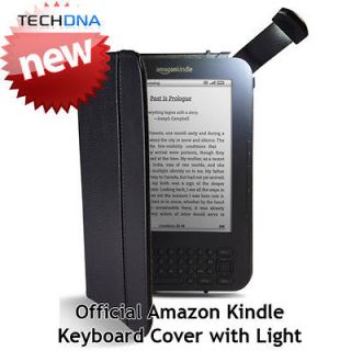 Genuine Official  Kindle Keyboard Leather Cover/Case with Light 