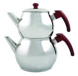   Teapot, Stainless Steel, Caydanlik,Turk​ish Double Kettles, XS,S,M,L