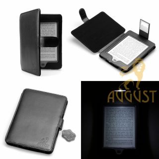   LEATHER CASE COVER FOR  KINDLE TOUCH WITH SLIM READING LIGHT