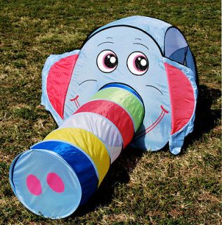 ELEPHANT ANIMAL TENT PLAY DOME KIDS TUNNEL TUBE / CHILDREN TOYS / BLUE