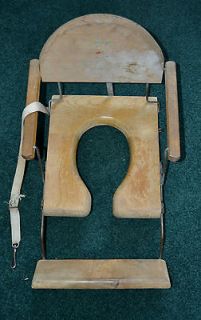 ANTIQUE VINTAGE BABY POTTY CHAIR WOODEN RARE