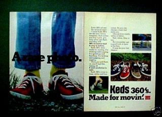 1977 U.S Keds 360s Tennis Shoes Mens,Womens Fashion Ad