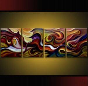 pieces Large Modern Abstract Art Oil Painting Wall Deco canvas 
