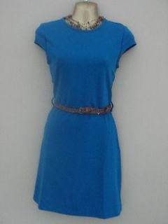 Womens/Ladies Topshop Teal Smart/Casual Dress With Belt. NEW. R.R.P 