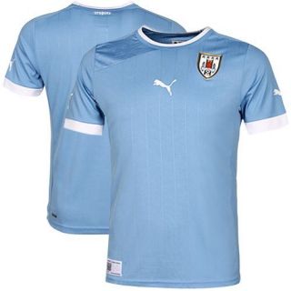 Puma Uruguay National Team Home Soccer Jersey 12   Silver Lake Blue