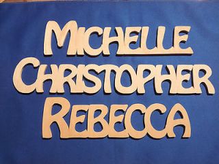 Personalised Wooden Name Plaques Words/Letters Wall/Door Art/craft 