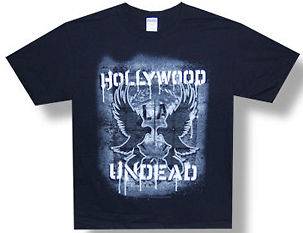 New Hollywood Undead Sprayed Wall 2011 Tour Black Medium T shirt