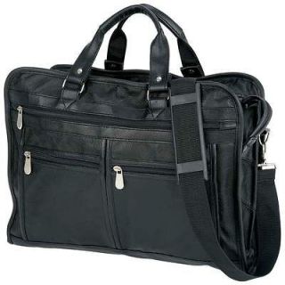   Solid Leather Portfolio Gun Holster Briefcase Attache Case Laptop Bag