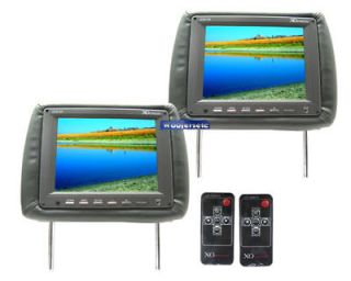 GREY 9 XO HEADREST SCREEN TFT LCD PILLOW TV MONITORS
