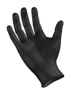 Black Nitrile Tattoo Gloves SemperForce   100 Per Box   S,M,L or XL