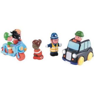 Early Learning Centre Happyland City Taxi Bike and People Figures New 
