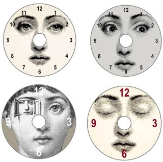 fornasetti style cd clock more options fornasetti style cd clock
