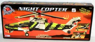 MEGA BLOKS NIGHT COPTER PRO BUILDER COLLECTOR SERIES PRE OWNED