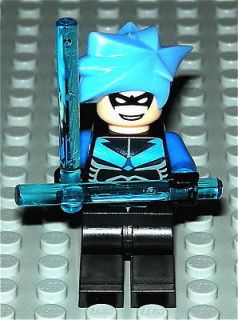 Lego Batman Nightwing Minifig 7785 NO DECALS NOT CUSTOM DC Universe 