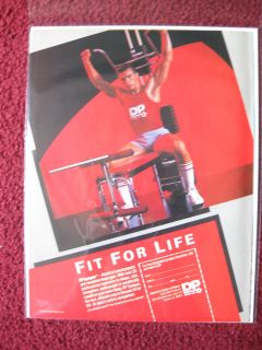 1985 Print Ad DP Gympac Bodybuilding Machine Muscles ~ Fit for Life