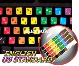 LEARNING ENGLISH COLORED KEYBOARD STICKER (LOWER&UPPER)