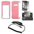 For Lg enV Touch Vx11000 Hard Pink Case + Lcd Screen Cover + Car 