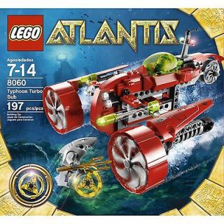 NIB LEGO 8060 Atlantis Typhoon Turbo Sub Heroic Diver Shark Warrior 
