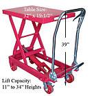   Duty Mobile 1000 LBS Hydraulic Table Lift Jack Cart   