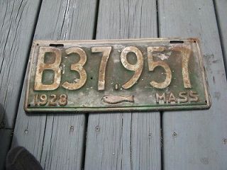 1928 massachusetts license plates