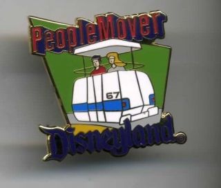DISNEY DLR 1998 ORIGINAL ATTRACTION PEOPLE MOVER PIN