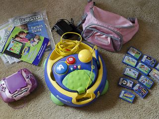   Leap Frog LEAPSTER & LEAP FROG TV with 11 Games   Dora/Cars and More