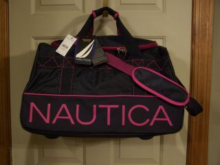 Nautica Dockside Duffle Bag Gym Bag handbag Navy luggage suitcase/ Hot 