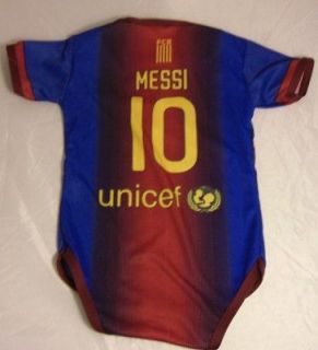 FCB Barcelona Lionel Messi # 10 Soccer baby uniform 6  12 months like 