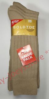 20.00 LOT of 4 Gold Toe Mens Micro Rayon Dress Casual Socks NWT 3/8 