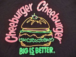   CHEEBURGER t shirt L saturday night live food hamburger chesseburger