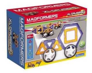 Magformers 32 Pcs Magnet XL Cruisers Magnetic Car Construction Set 