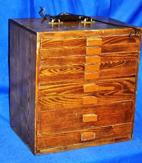 Vintage Dental Cabinet wood cabinet medical case box