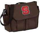 NC State Diaper Bag Brown COLLEGE Logo BEST Shower Gifts Daddy Mommy 