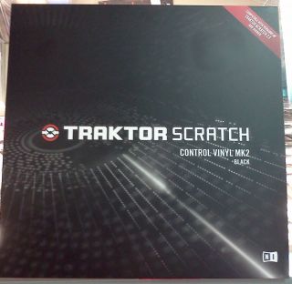 NI Traktor Scratch Pro Replacement Vinyl 2.1 / MK2 BLACK New