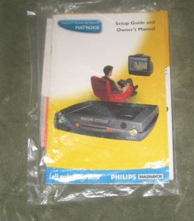 Philips Magnavox MAT965KB WebTV System Users Guide Manual FRE USA 