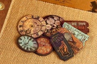 Prima (559182) Craftsman Wood Clocks & Tickets (1.5 to 2 8 Pcs)