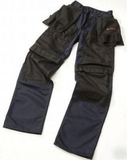 Bosch Workwear Mens Trousers Tough Work With Holsters Short Length 30