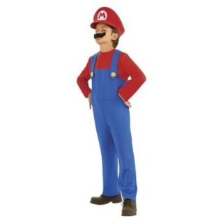 Super Mario Mario Halloween Holiday Costume SZ S M L XL Blue Red
