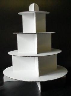 TIER CUP CAKE DISPOSABLE CARD WEDDING BIRTHDAY STAND