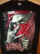 3XL Black Red Graphic TUPAC WESTSIDE Urban Hip Hop Gangster Style T 