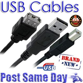 USB Male to Female Cable Lead For Printer Extension Short 25cm 50cm 1M 