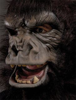 Two Bit Roar Gorilla Great Ape Costume Halloween Mask Mouth Moves See 