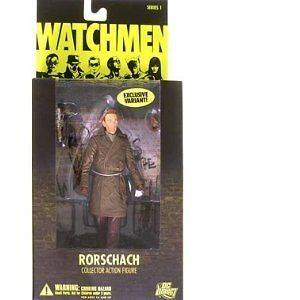   Rorschach Action Figure No Mask Variant DC Direct Movie Alan Moore